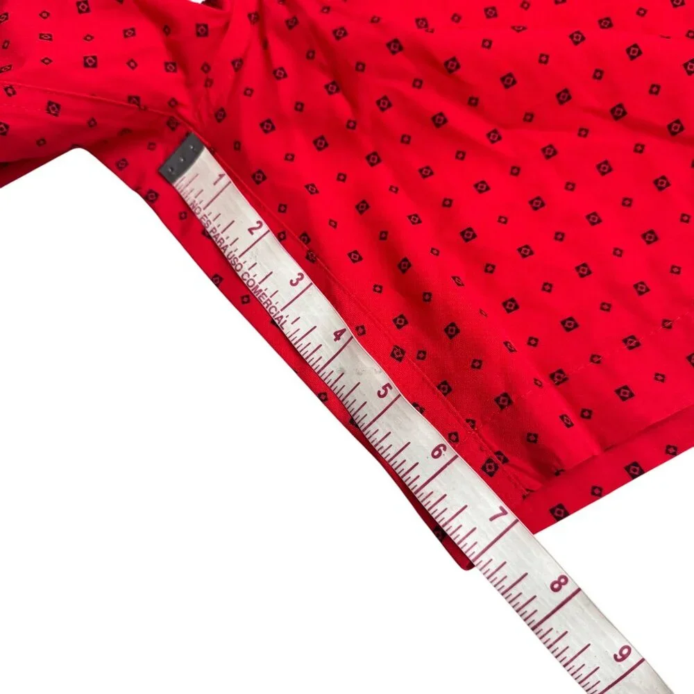 Michael Kors Mens Red Patterned Swim Shorts XXL‎ Drawstring Closure lightweight